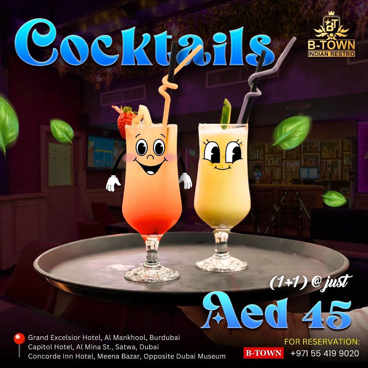 1+1 Cocktail deal image