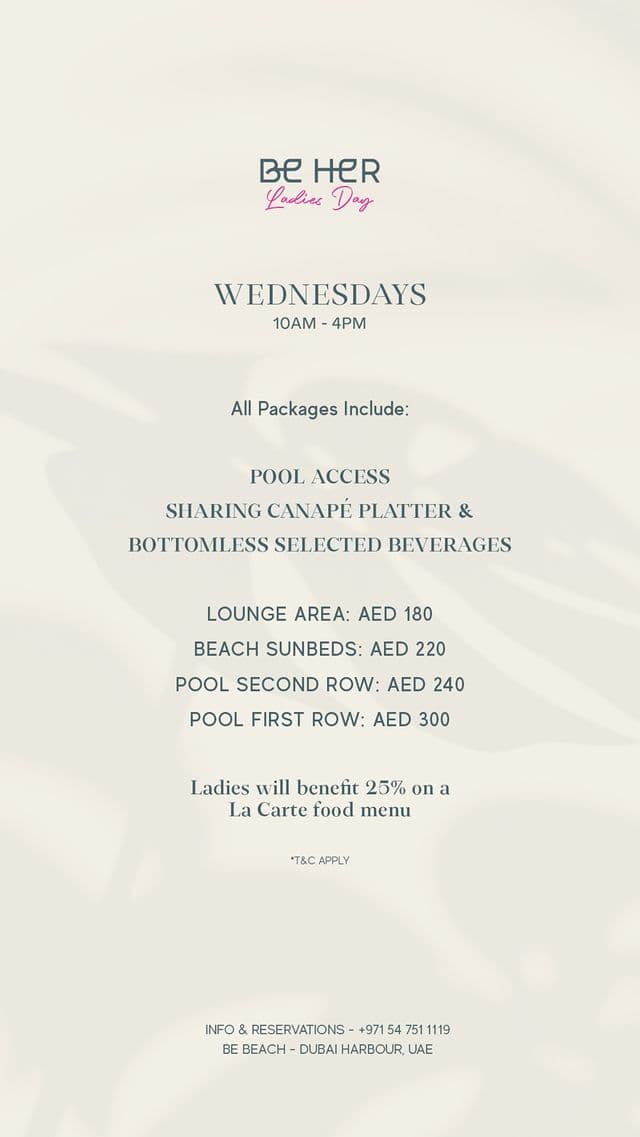 Be Her Ladies Day deal image