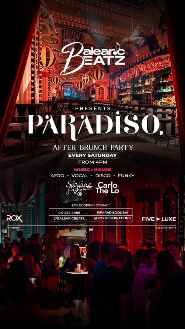 Paradiso After Brunch Party deal image