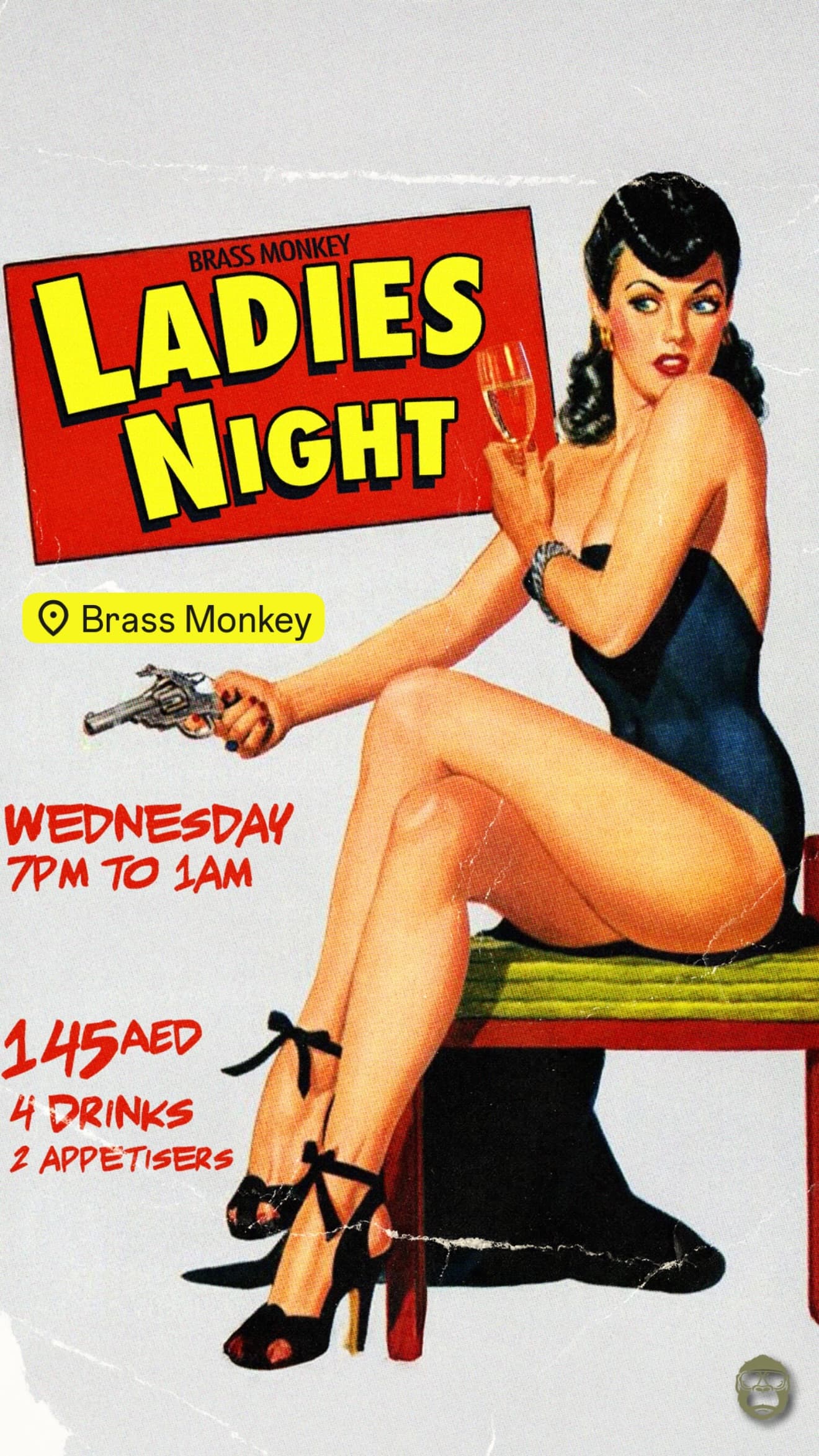 Brass Monkey Ladies Night deal image