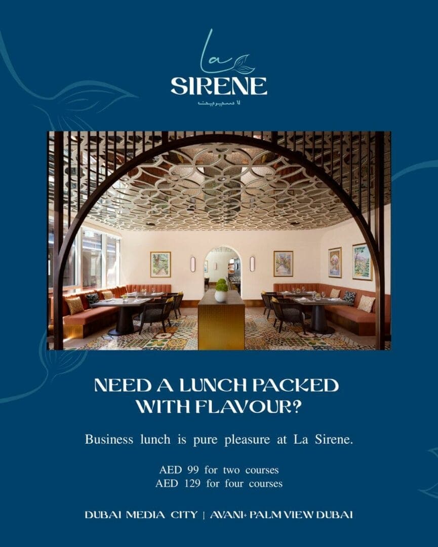 BUSINESS LUNCH AT LA SIRENE deal image