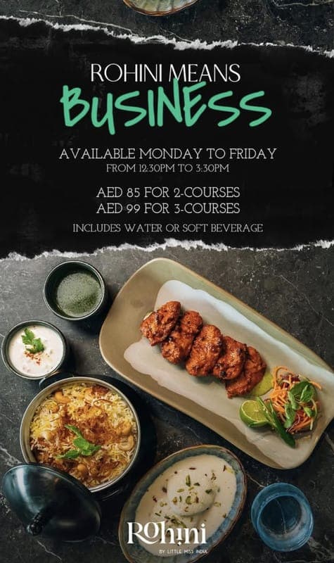 Business Lunch at Rohini deal image
