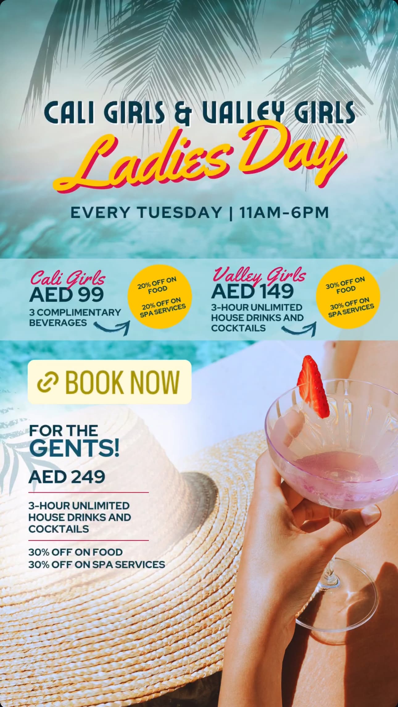 Cali Girls & Valley Girls - Ladies Day at Areia deal image