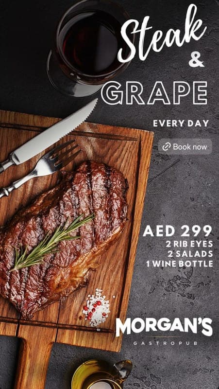 Daily Delight: Steak and Grape at Morgan’s Gastropub deal image