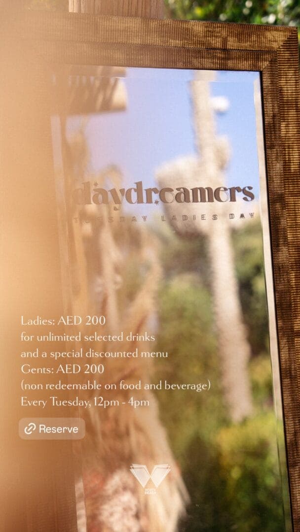 Daydreamers Ladies Day deal image