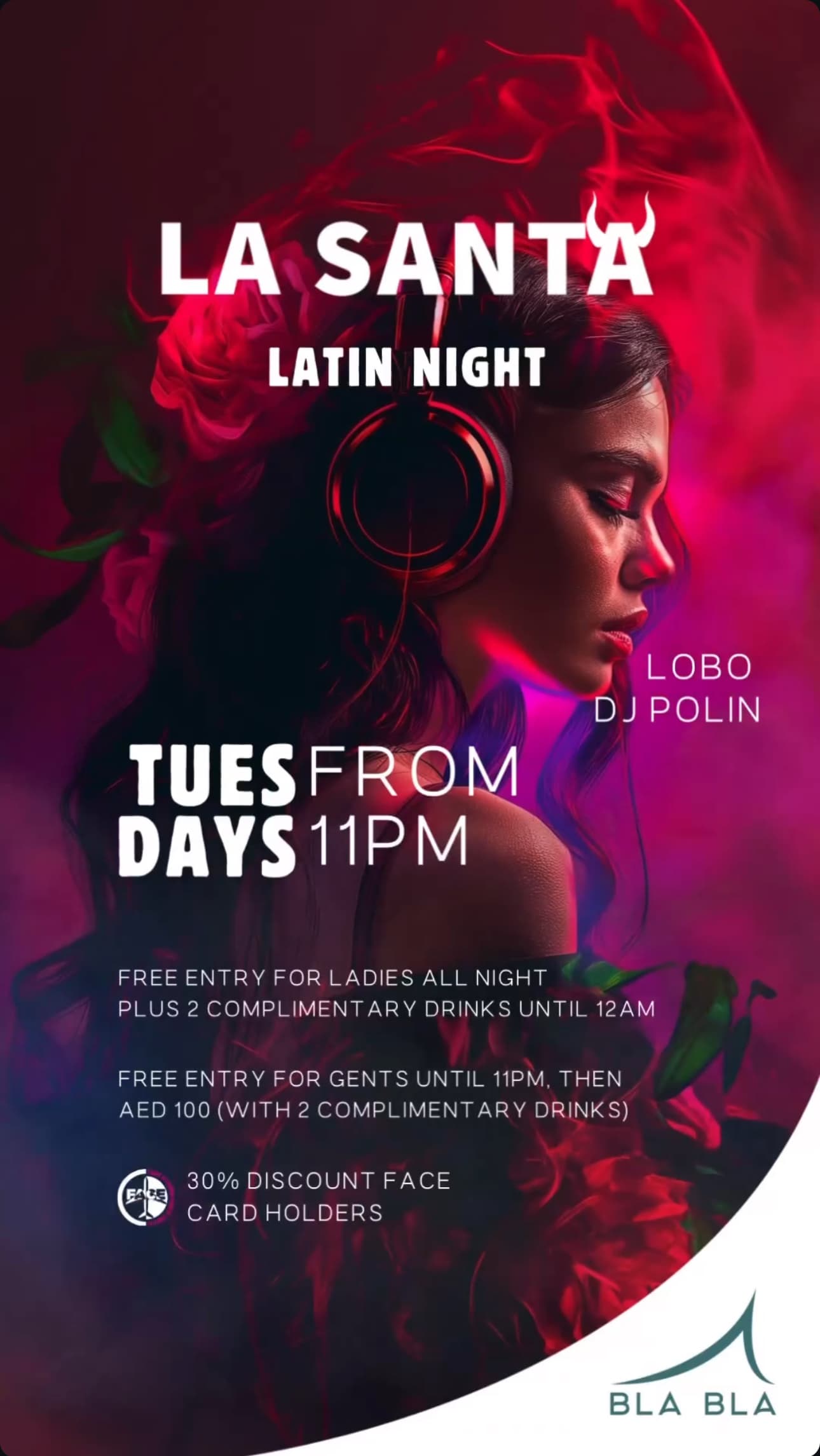 La Santa Latin Night deal image