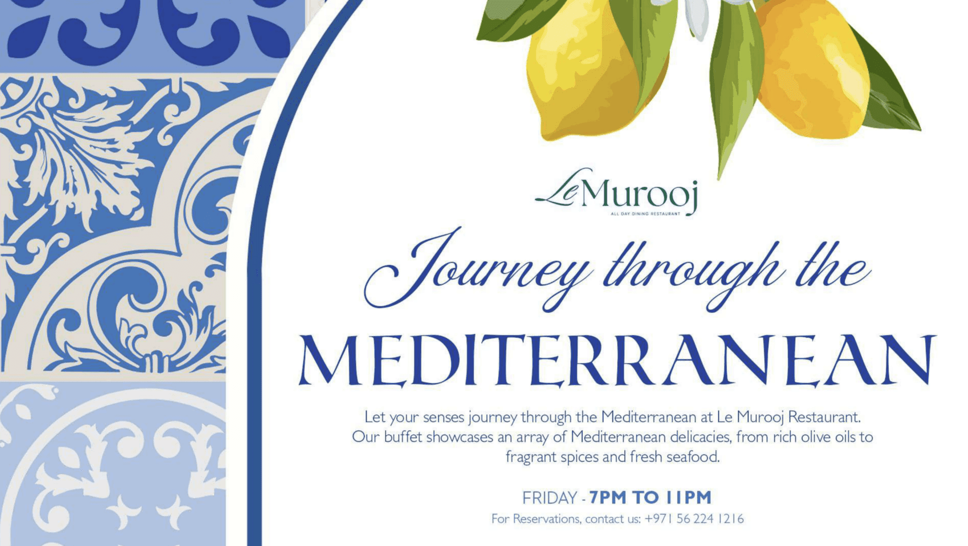Mediterranean at Le Murooj Restaurant. deal image