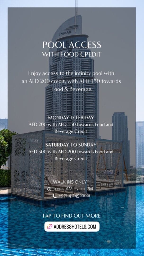 Pool Access with Food Credit deal image