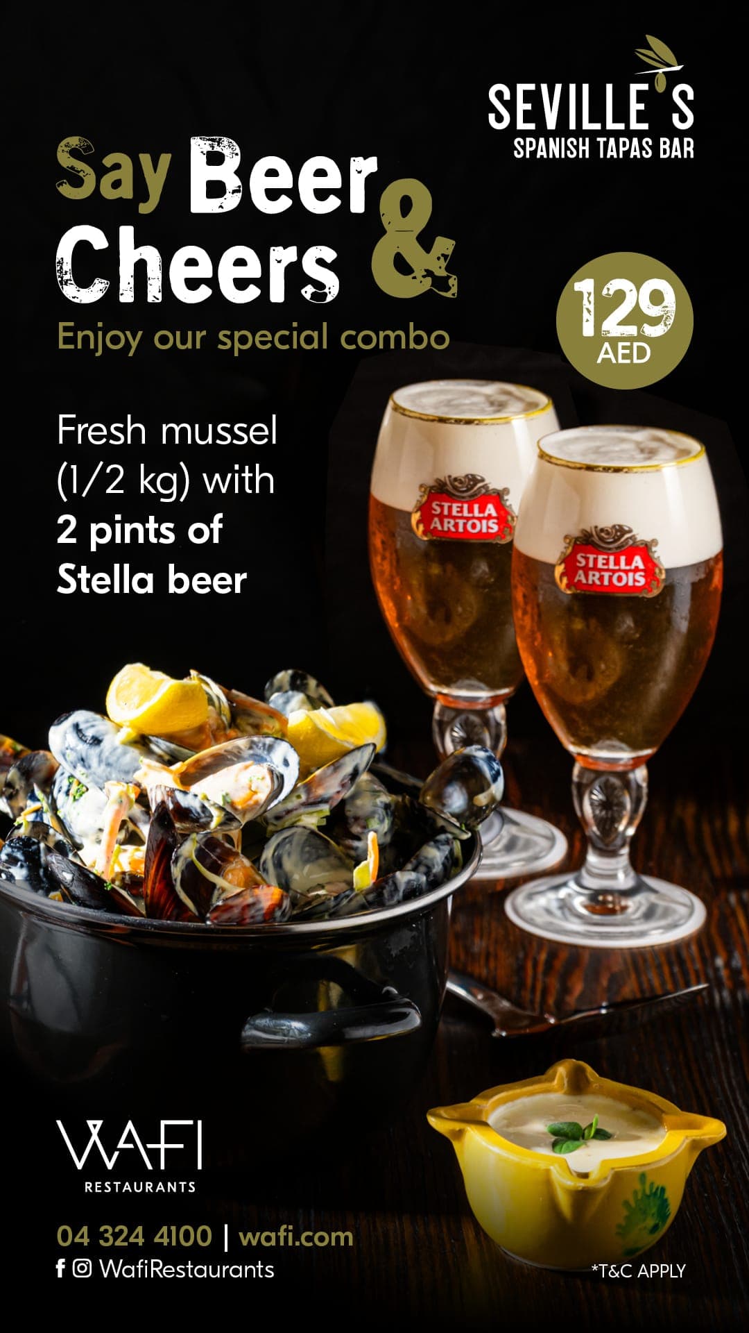 Say Beer & Cheers: Mussels and Beer deal image