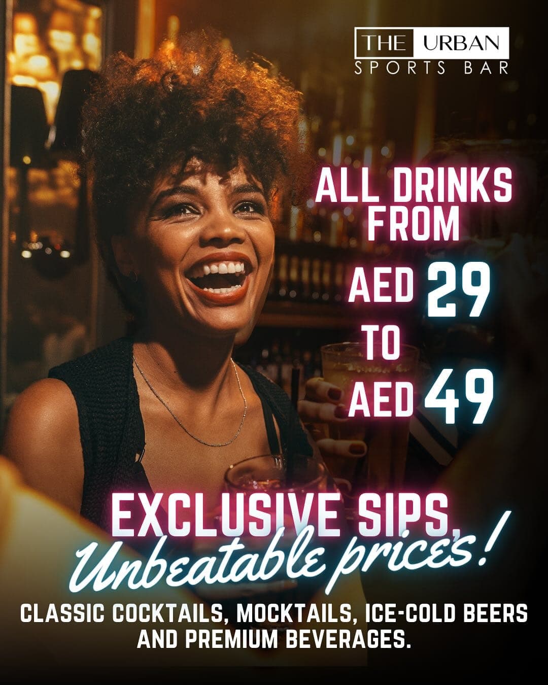 Sip, Play, and Relax at The Urban Bar Dubai deal image
