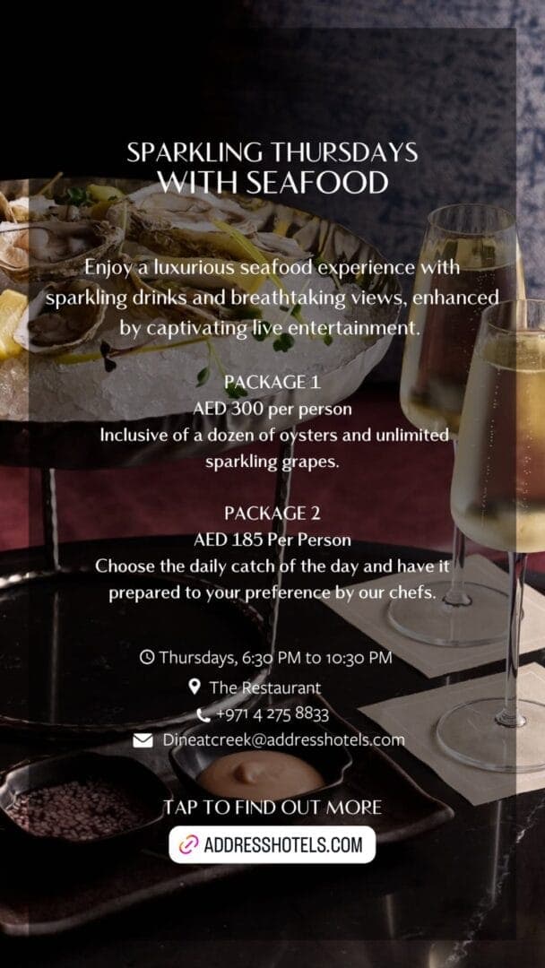 Sparkling Thursdays with Seafood deal image