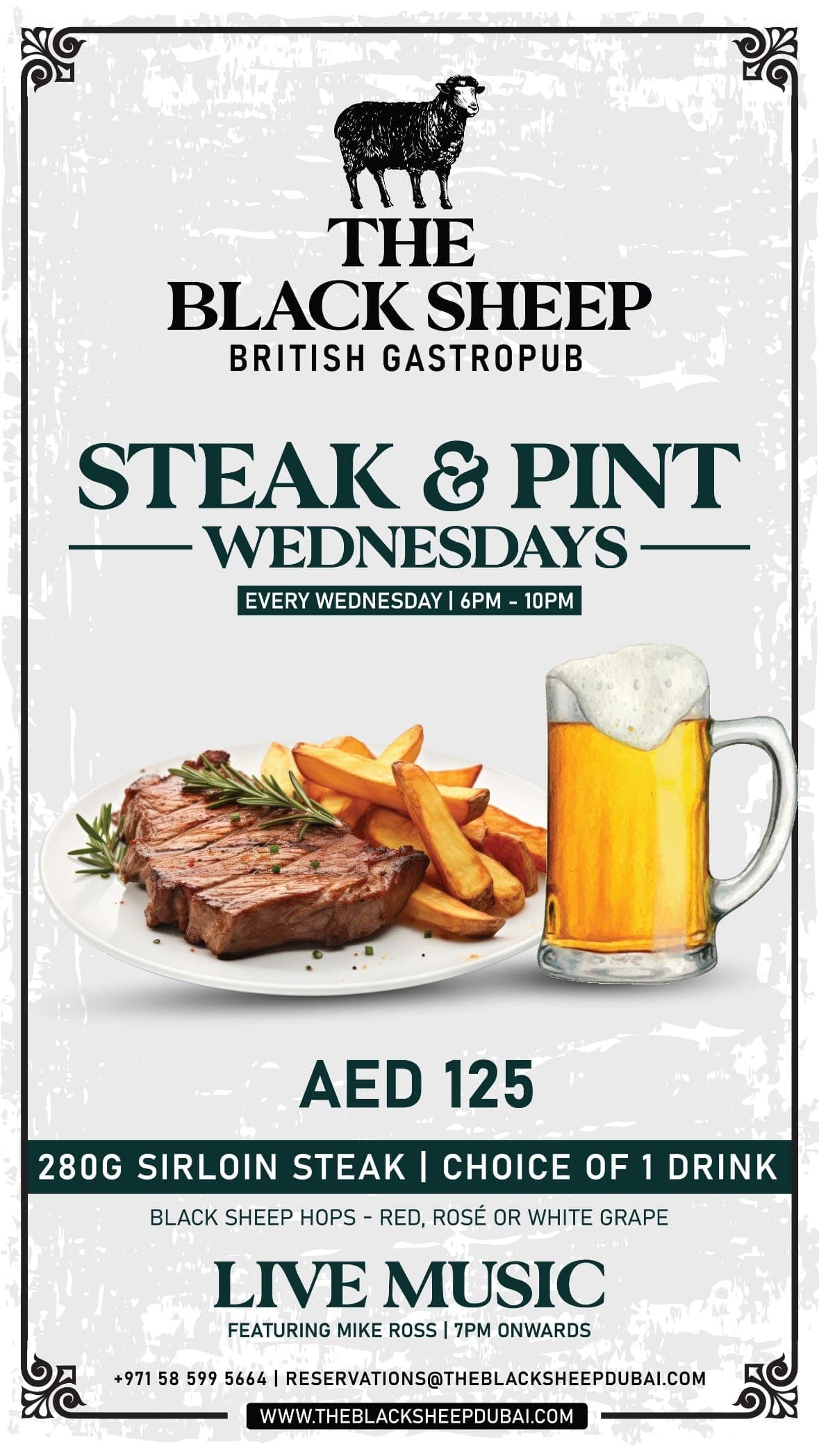 STEAK & PINT WEDNESDAYS deal image