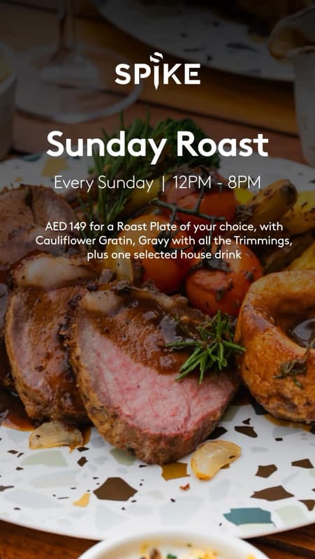 Sunday Roast at Spike Bar deal image