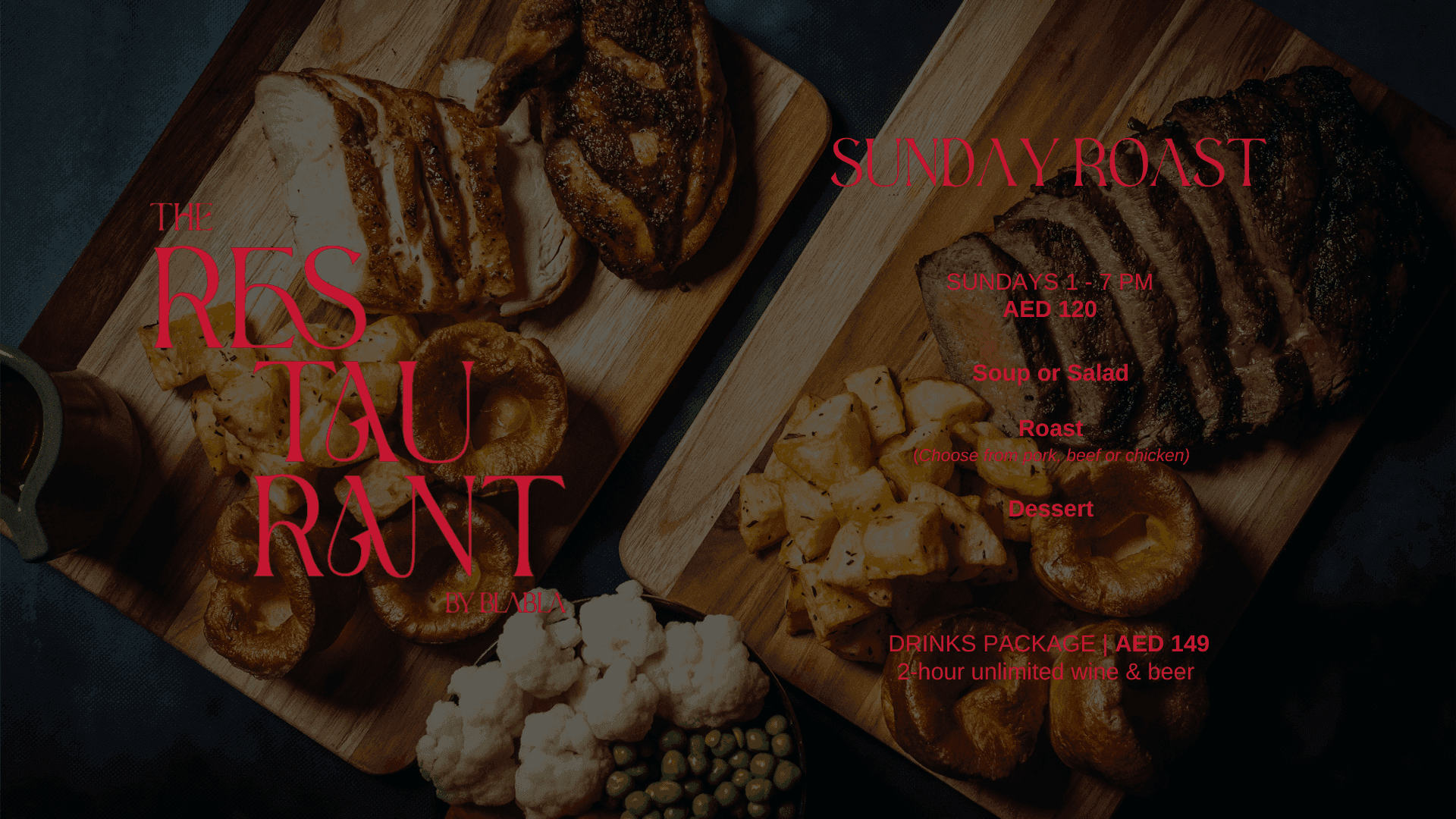 Sunday Roast at The Restaurant deal image