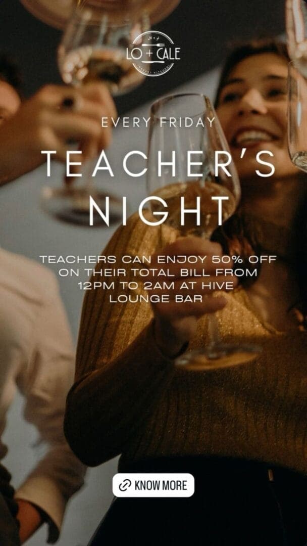 Teacher's Night deal image