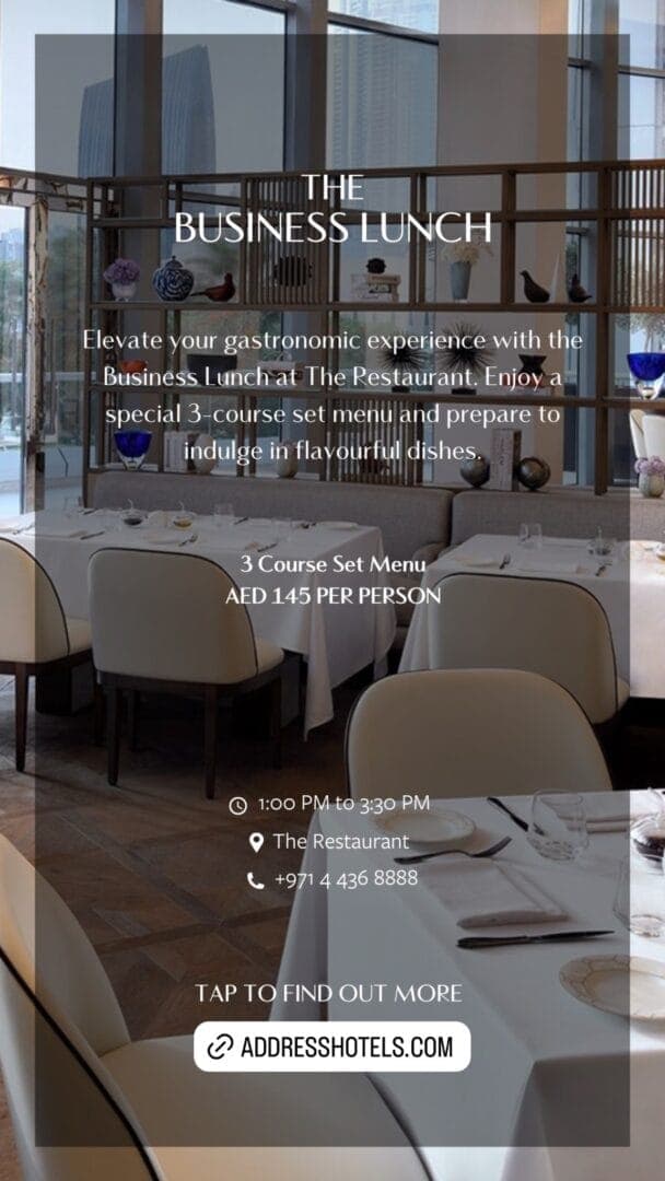 The Business Lunch deal image