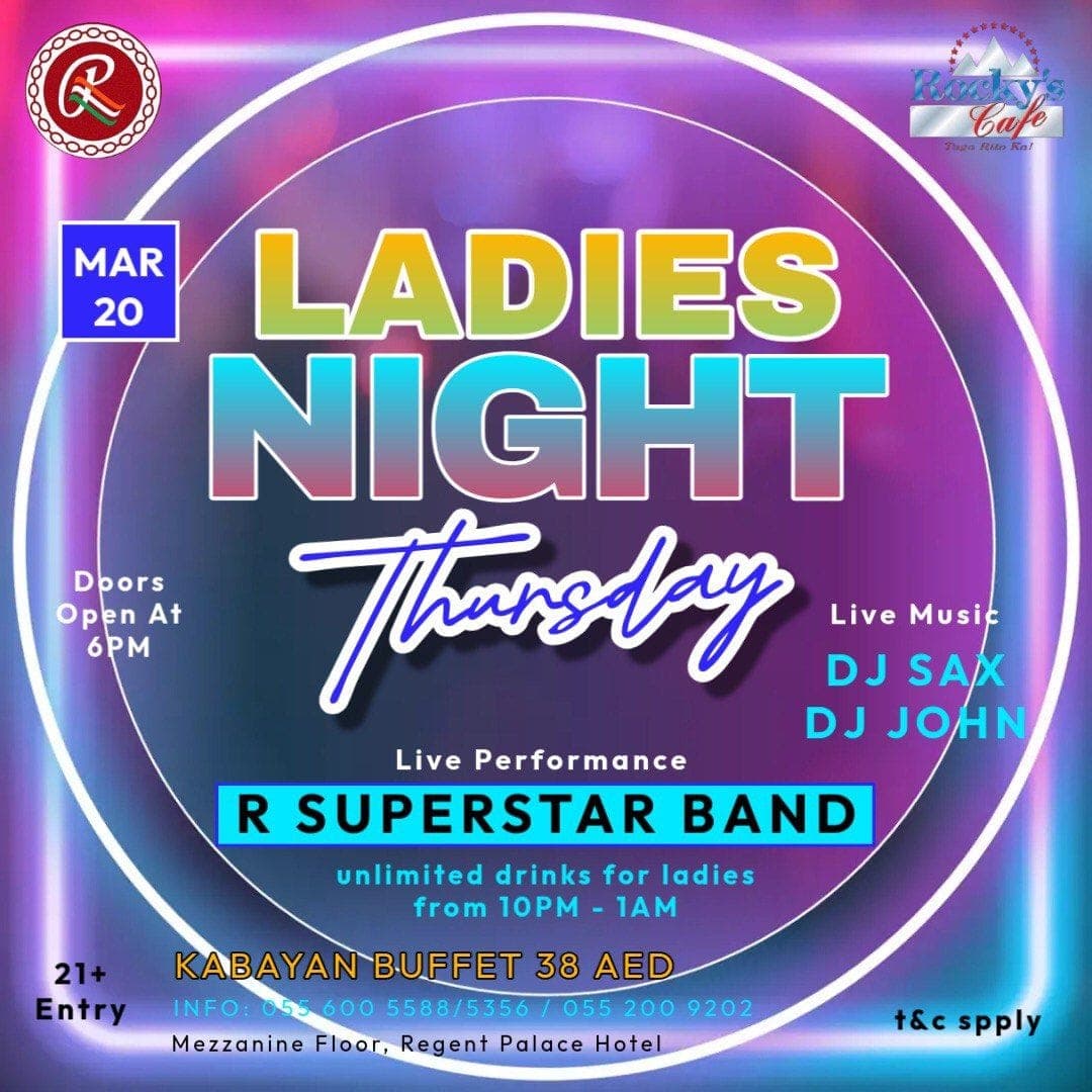 Thursday Ladies Night deal image