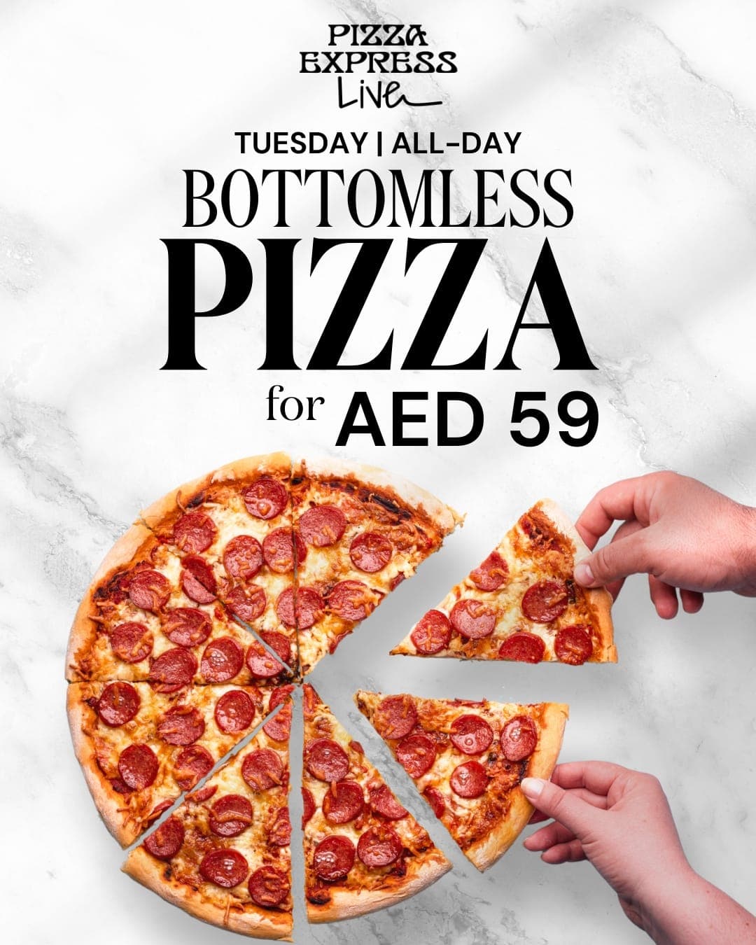 Tuesday Bottomless Pizza deal image