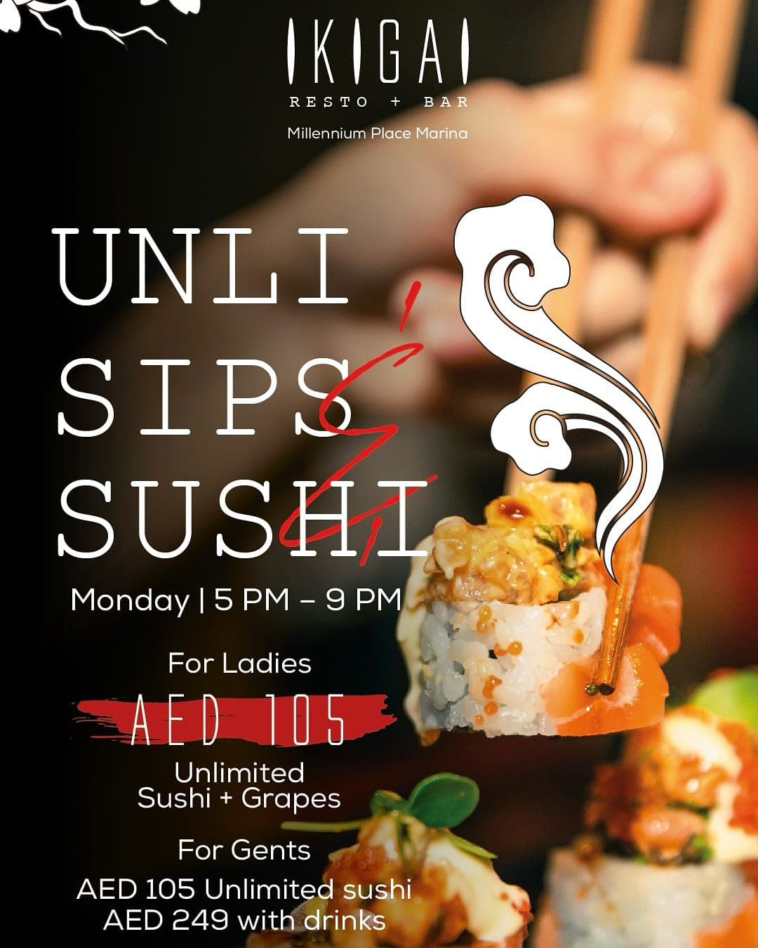 Unlimited Sips & Sushi deal image