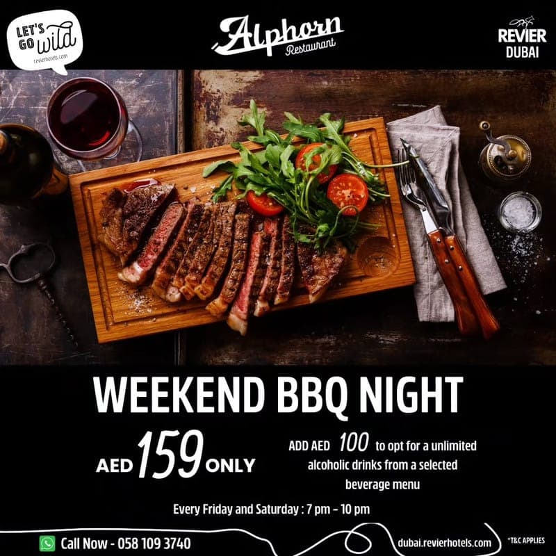 Weekend BBQ Night at Alphorn Restaurant deal image