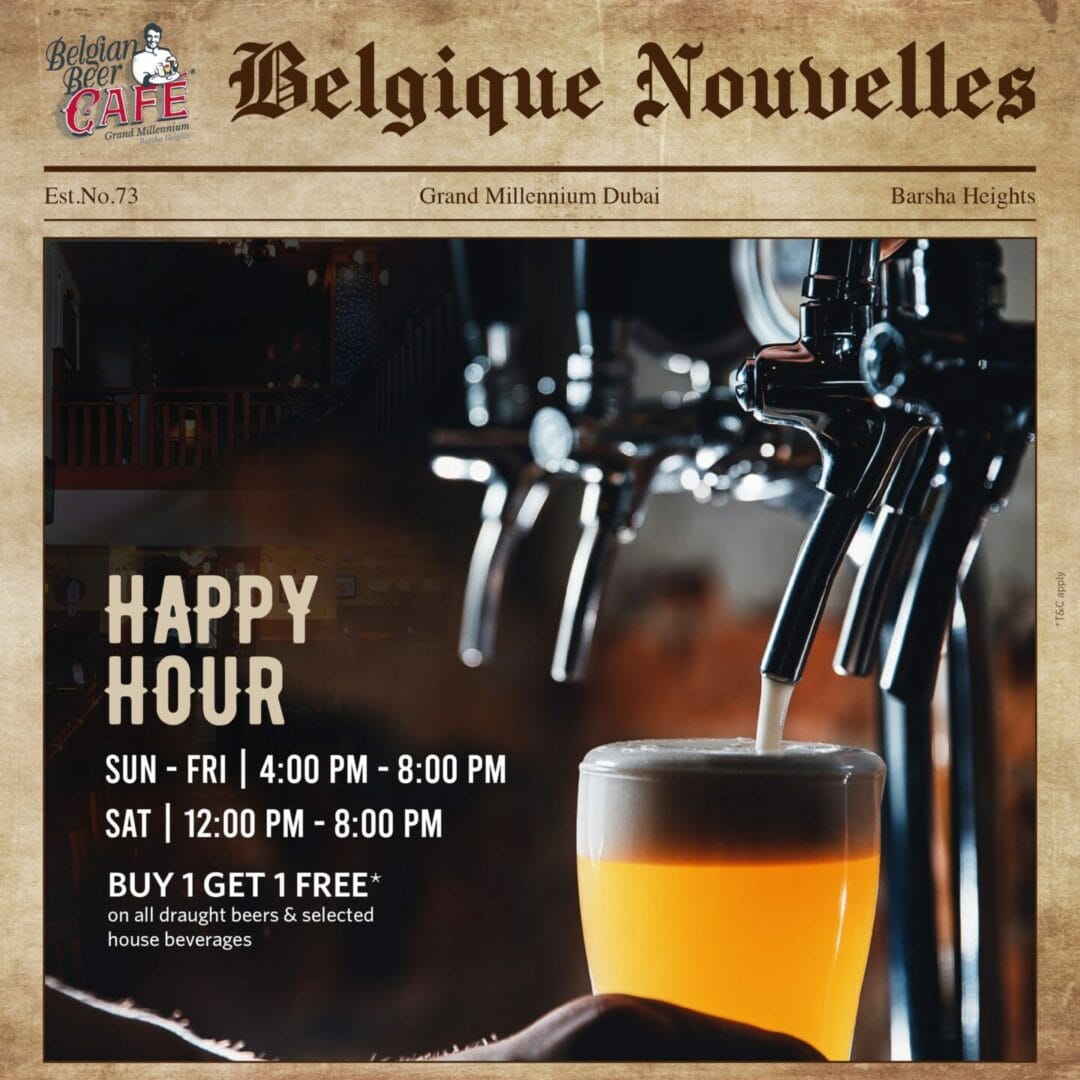 Belgian Beer Café Grand Millennium Dubai dizzer