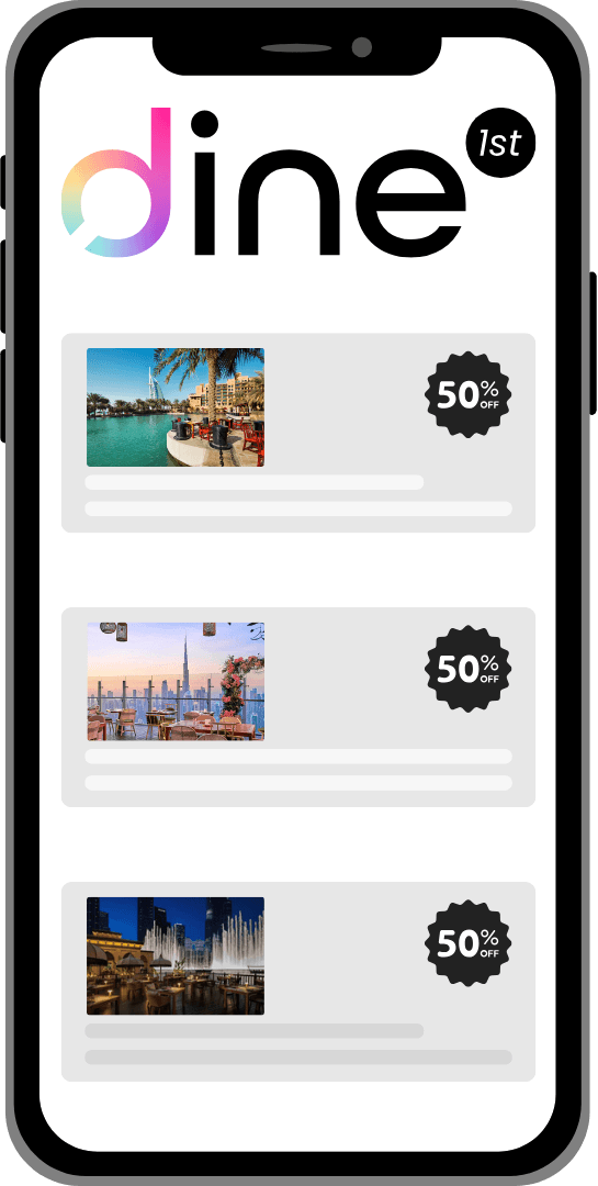 Home 1 dine 1st phone mockup full size