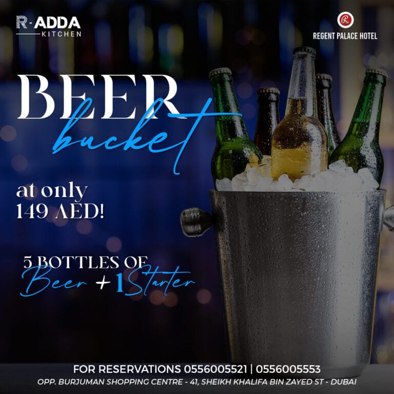 Beer Bucket R Adda Kitchen Regent Palace Hotel dizzer