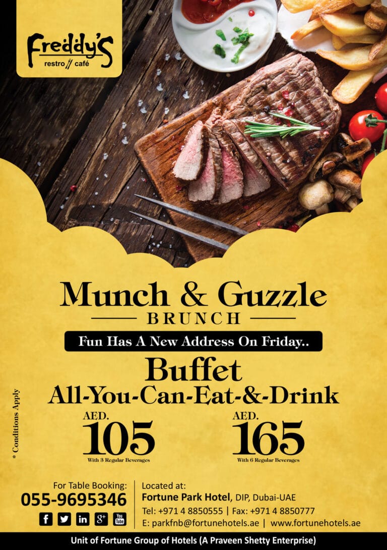 Munch & Gruzzle Brunch Freddy's Fortune Park Hotel dizzer