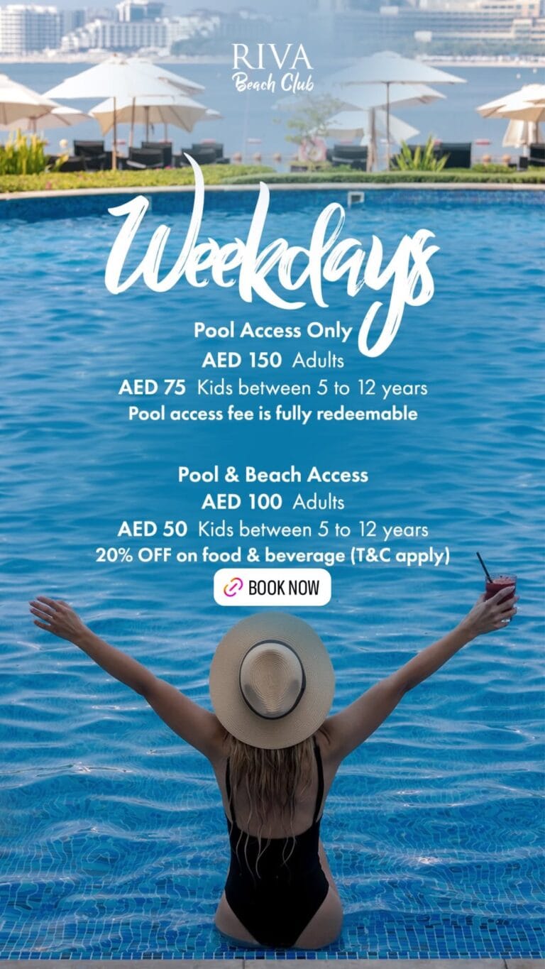 Weekday Pool Pass - RIVA Beach Club - dizzer