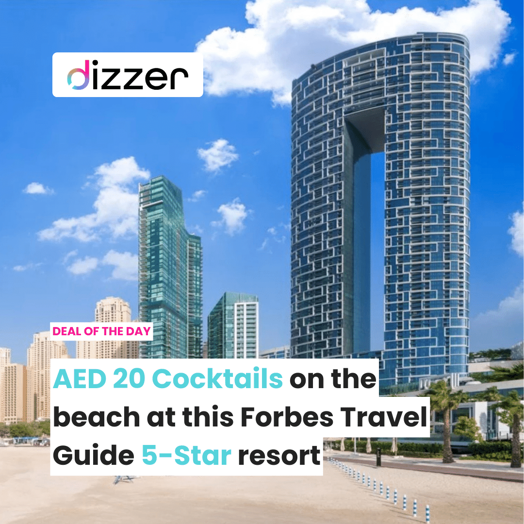 post featured image AED 20 Cocktails on the beach at this Forbes Travel Guide 5 Star resort